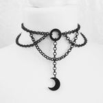 Goth Choker with Black Choker Necklace