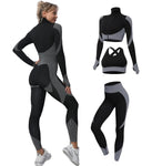 2/3PCS Seamless Women Yoga Set Workout Sportswear Gym Clothing