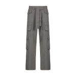 Straight Oversized Cargo Pants - Mid-Waist Wide-Leg Casual Style