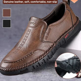 Leather Loafers – Soft Sole Anti-Slip Moccasins for Men