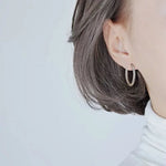 Solid Color Round Triangle Stud Earrings