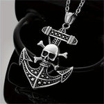 Neo-Gothic Inverted Punk Cross Satanic Pendant Necklace - Black