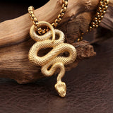 Gothic Snake Pendant Necklace