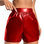 Nightclub Leather Shorts High Waist Bodycon Push Up - Alt Style Clothing