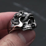 Vintage Gothic Unique Skull Ring – Stainless Steel Punk Style