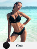 Solid Push Up Bikini Bandage Sets Swimsuit - Alt Style Clothing