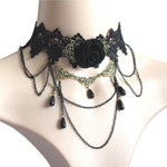 Gothic Victorian Black Lace Necklace - Alt Style Clothing