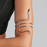 Punk Fashion Coiled Snake Spiral Upper Arm Cuff - Alt Style Clothing