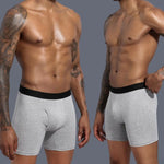 Long Cotton Breathable Boxer Shorts for Men