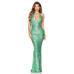 Elegant Sequined Fishtail Evening Dress – Perfect for Stunning Occasions