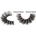 7 Pairs Wispy Cat Eye False Eyelashes - Natural Look Faux Mink Fluffy Strip Lashes