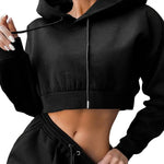 Women's 2 Piece Set Casual Sport Outfits Tracksuit With Hoodie - Breathable and Stylish