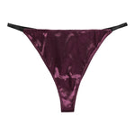 Solid Satin Silk Panties Strings - Low Rise Comfort