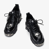 Vintage Rock Metal Platform Shoes - Alt Style Clothing