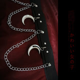versatile belt chain metal Punk Gothic style