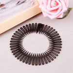 Full Circle Stretch Comb Headband - Flexible Teeth Hair Hoop