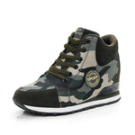 Blend in Style: Camouflage Sports Shoes for Ladies' Breathable and Casual Army Green Work Shoes