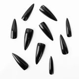 100pcs Full Coverage Matte Acrylic False Nail Tips - Natural Solid Color