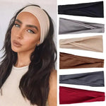 Elastic Cotton Yoga Headband - Soft, Solid Color Hair Accessory