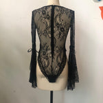 Rosetic Vintage Gothic Sexy Lace Bodysuit - Alt Style Clothing