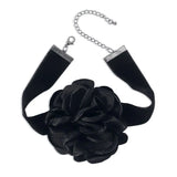 Gothic Elegant Lace Flower Heart Choker Necklace