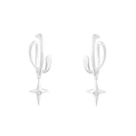 Punk Rock Metal Cross Clip-On Earrings – Non-Piercing Trendy Design