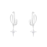 Punk Rock Metal Cross Clip-On Earrings – Non-Piercing Trendy Design