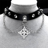 Inverted Cross Chocker Necklace