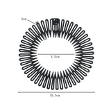 Full Circle Stretch Comb Headband - Flexible Teeth Hair Hoop