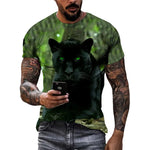 Men's Panther Graphic T-Shirt – Casual Street Style