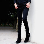 Cool Gothic Super Skinny Slim Fit Jeans - High Street Punk Style