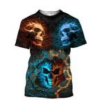 Satan Devil T Shirt Men 2022 Summer Fashion 3D Printed Short Sleeve Shirt Harajuku Unisex Top New