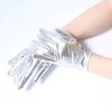 Military Parade Performance Leather Gloves - Cosplay Wrist-Length Gloves