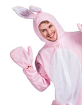 Pink Rabbit Cosplay Costume Set - Jumpsuit & Bunny Ears