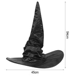 Black Folds Witch Hat