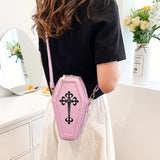 Gothic Coffin Shape Messenger Bag