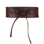 Dress Leather Bowknot Wide Belt - Alt Style Clothing