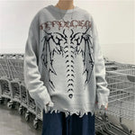 Stay Cozy and Fashionable with High Street Oversized Gothic Style Knitted Sweaters
