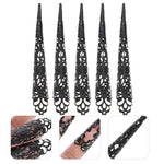Gothic Claw Nail Rings for Edgy Alternative Fashion - Perfect for Metalheads and Rebels