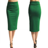 Sleek Office-Ready Pencil Skirt – Stretch Bodycon Midi for Streetwear Style