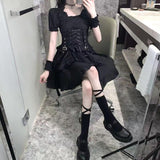 Princess Black Sexy Bad Girl Mini Dress - Alt Style Clothing