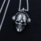 Edgy Stainless Steel 3D Skull Pendant Necklace for Punk Lovers