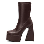 Gothic Chunky Platform Ankle Boots - Alt Style Clothing