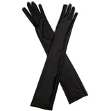 Long Elegant Party Gloves - Thin Elastic Elbow-Length Gloves