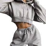 Women's 2 Piece Set Casual Sport Outfits Tracksuit With Hoodie - Breathable and Stylish