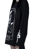 Beaukiss Gothic Moon Hoodie Long Sleeve Sweatshirt for Women