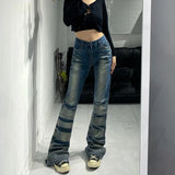 High Waisted Chain Jeans - Featuring a Cross Chain and Hollow Out Design for a Sexy and Elegant Look