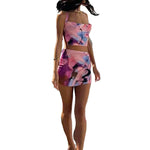 Two Piece Set Tube Top and Mini Skirt - Alt Style Clothing