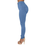 Vintage High-Waisted Skinny Jeans – Light Wash Casual Denim