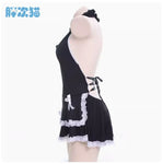 Sweet Japanese Lace Bow Maid Dress Sleepwear – Cute and Playful Style